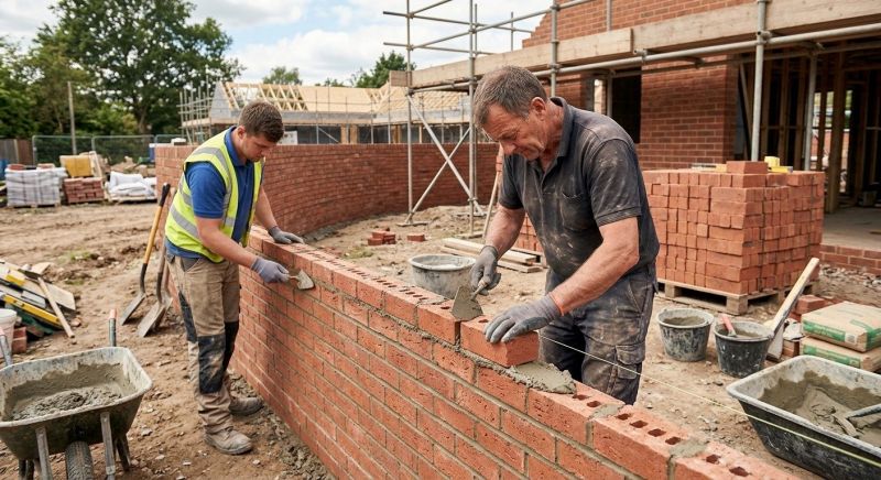 Our team working on Masonry Service projects in Layton, UT