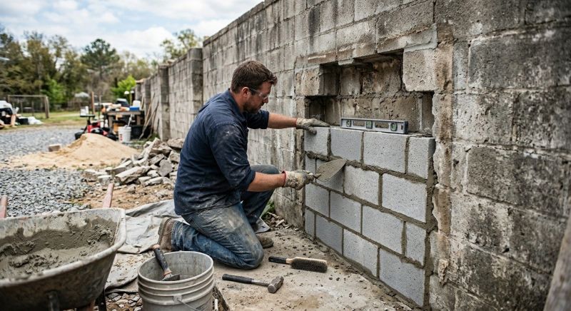 Block Masonry Repair in Layton, UT