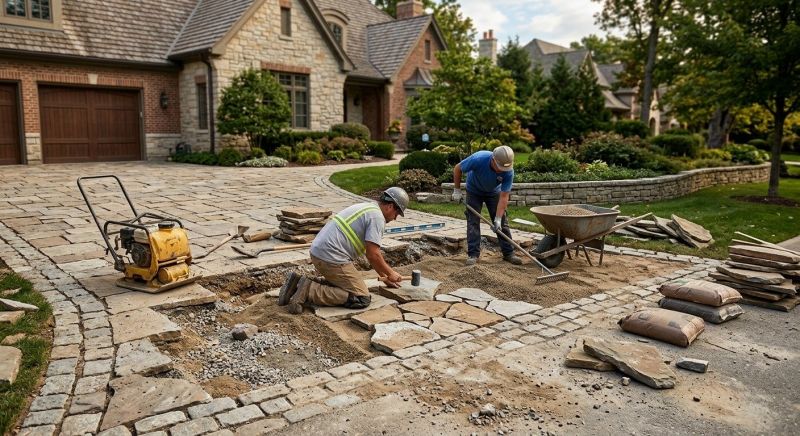 Brick Driveway Repair in Layton, UT