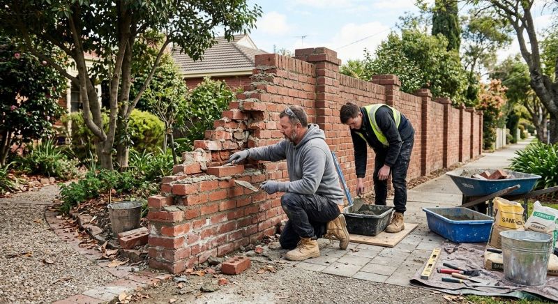 Brick Fence Repair in Layton, UT