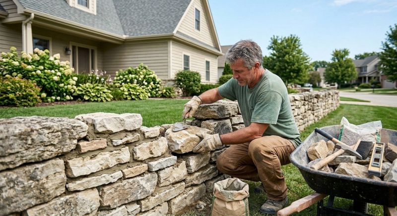 Brick Fence Repair in Layton, UT