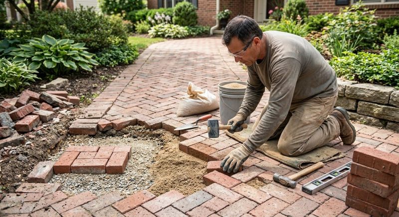 Brick Hardscape Repair in Layton, UT