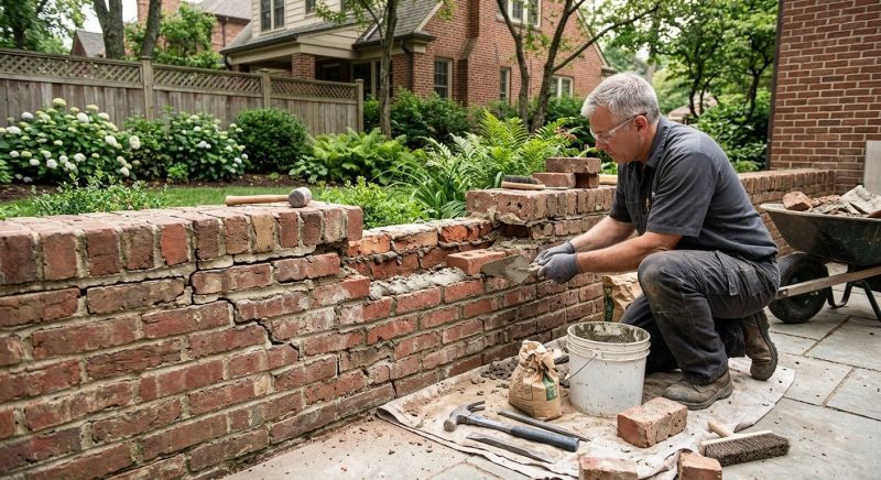 Brick Wall Repair in Woods Cross, UT