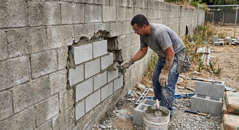 Cement Block Repair in Layton, UT