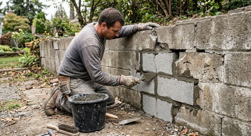 Cinder Block Repair in Layton, UT