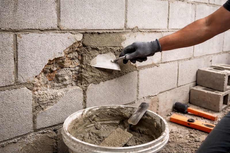 Cinder Block Wall Repair in Weber County, UT