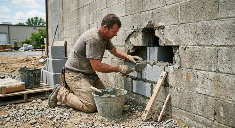 Concrete Block Repair in Weber County, UT
