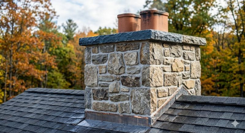 Stone Chimney Installation in Roy, UT