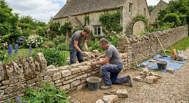Stone Wall Repair in Weber County, UT